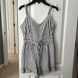 American Eagle striped romper; Size S